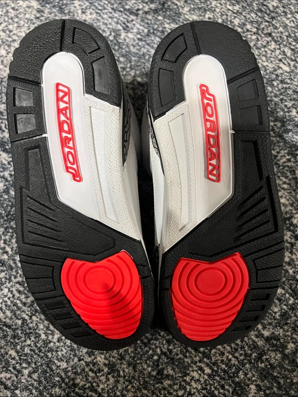 BACK TO SCHOOL SALE Jordan Kids White Black Sneakers with Red Details
